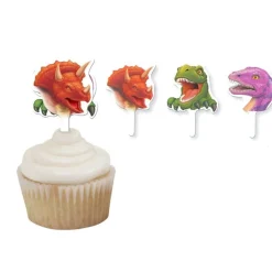 Creative Party Cupcake Toppers - Dino Blast