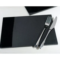Creative Tops Naturals 2 Piece Rectangle Placemat Set - Granite