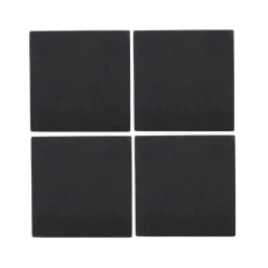 Creative Tops Naturals 4 Piece Square Coaster Set - Slate
