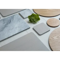 Creative Tops Naturals 4 Piece Rectangle Placemat Set - Grey Veneer