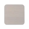 Creative Tops Naturals 4 Piece Square Coaster Set - Grey Veneer