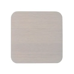 Creative Tops Naturals 4 Piece Square Coaster Set - Grey Veneer