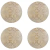 Creative Tops Set Of 4 Luxury Round Placemats - Gold Impressions
