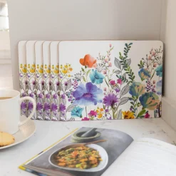 Creative Tops Set Of 6 Placemats - Meadow Floral