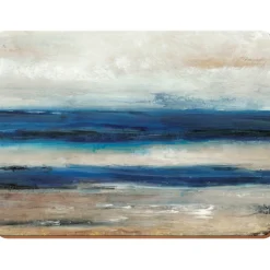 Creative Tops Set Of 4 Premium Placemats - Blue Abstract