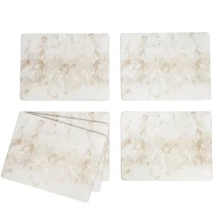 Creative Tops Set Of 6 Premium Placemats - Grey Marble