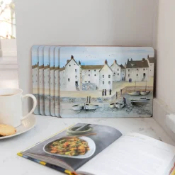 Creative Tops Set Of 6 Premium Placemats - Cornish Harbour