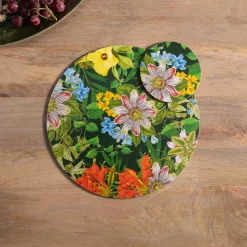 Creative Tops Set Of 4 Round Placemats - Floral