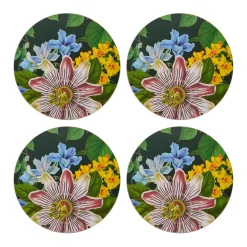 Creative Tops Set Of 4 Round Coasters - Floral