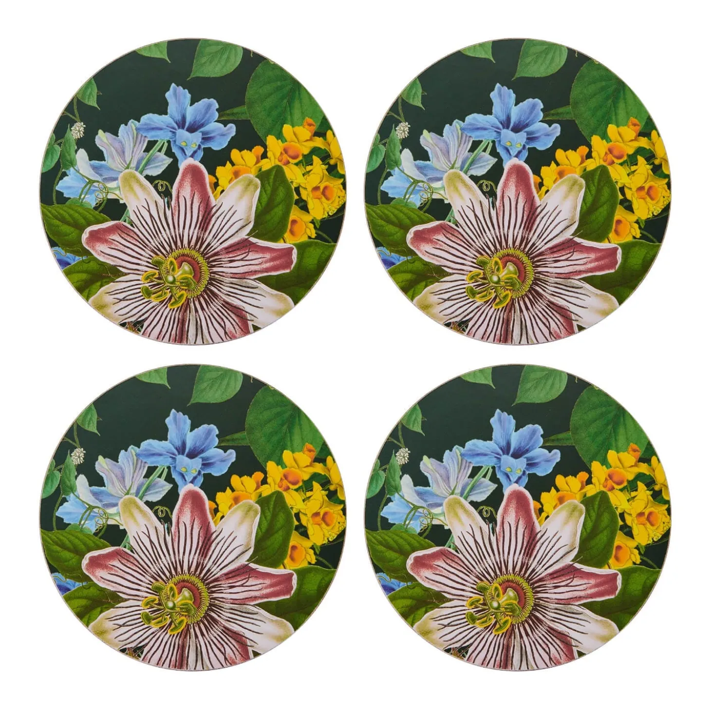 Creative Tops Set Of 4 Round Coasters - Floral