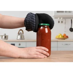 Cuisinart Neoprene Pack of 2 Mini Oven Mitts - Denim Pinstripe