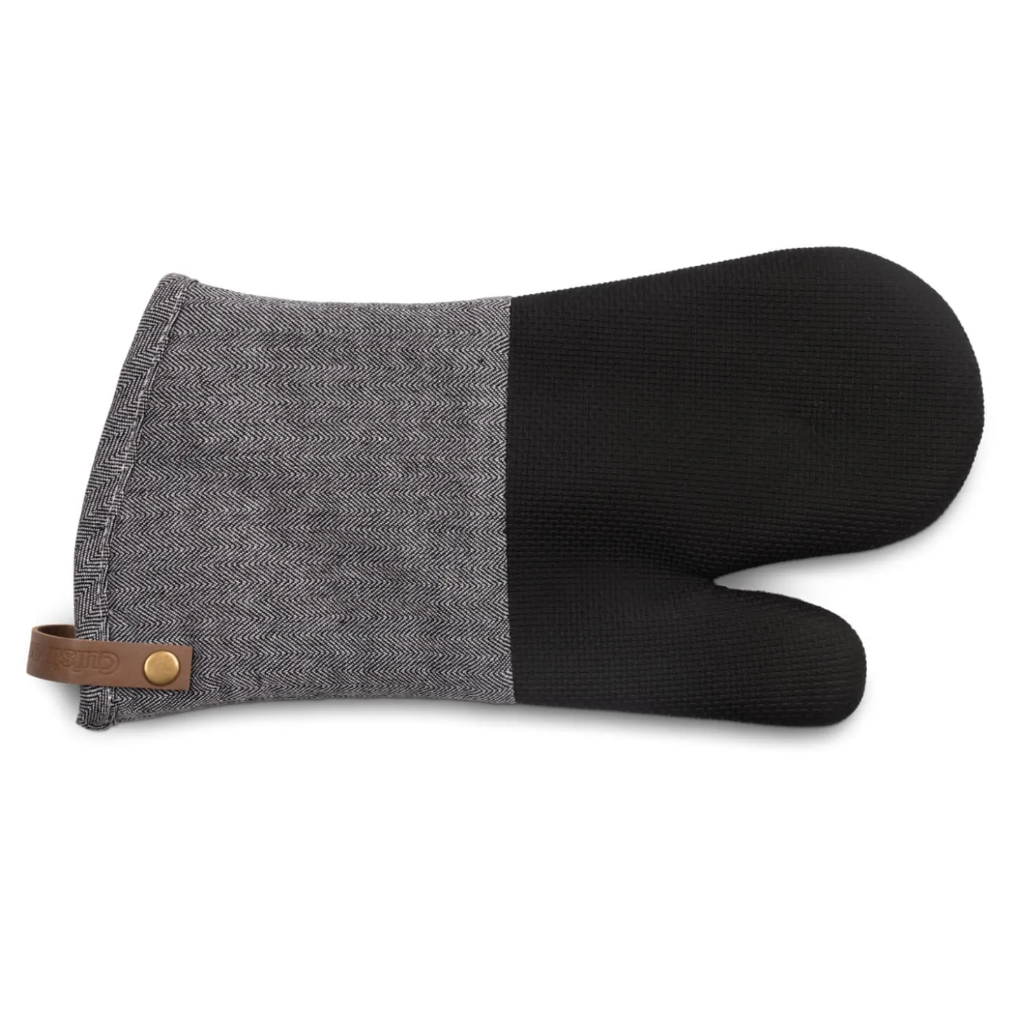 Cuisinart Neoprene Pack of 2 Oven Mitts - Herringbone Charcoal