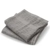 Cuisinart Pack of 2 Antimicrobial Professional Bamboo Sculpted Tea Towel - Light Grey