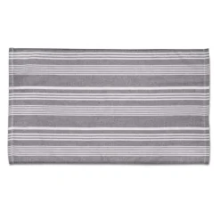 Cuisinart Pack of 2 Antimicrobial Professional Fouta Yarn Dye Tea Towel - Grey Stripe