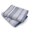 Cuisinart Pack of 2 Antimicrobial Professional Fouta Yarn Dye Tea Towel - Blue Stripe
