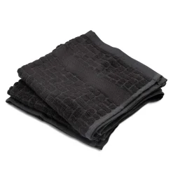 Cuisinart Pack of 2 Antimicrobial Professional Bamboo Sculpted Tea Towel - Charcoal