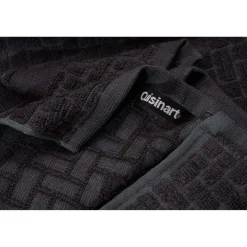 Cuisinart Pack of 2 Antimicrobial Professional Bamboo Sculpted Tea Towel - Charcoal