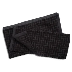 Cuisinart Pack of 2 Antimicrobial Professional Bamboo Sculpted Tea Towel - Charcoal