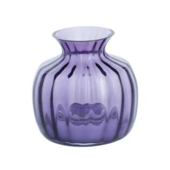 Dartington Handmade Cushion Small Vase - Amethyst