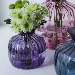 Dartington Handmade Cushion Small Vase - Amethyst