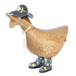 DCUK Duckys Floral Hat & Welly Boots - Assorted