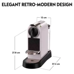 De'Longhi EN167-P Nespresso CitiZ Capsule Espresso Coffee Machine - Pink