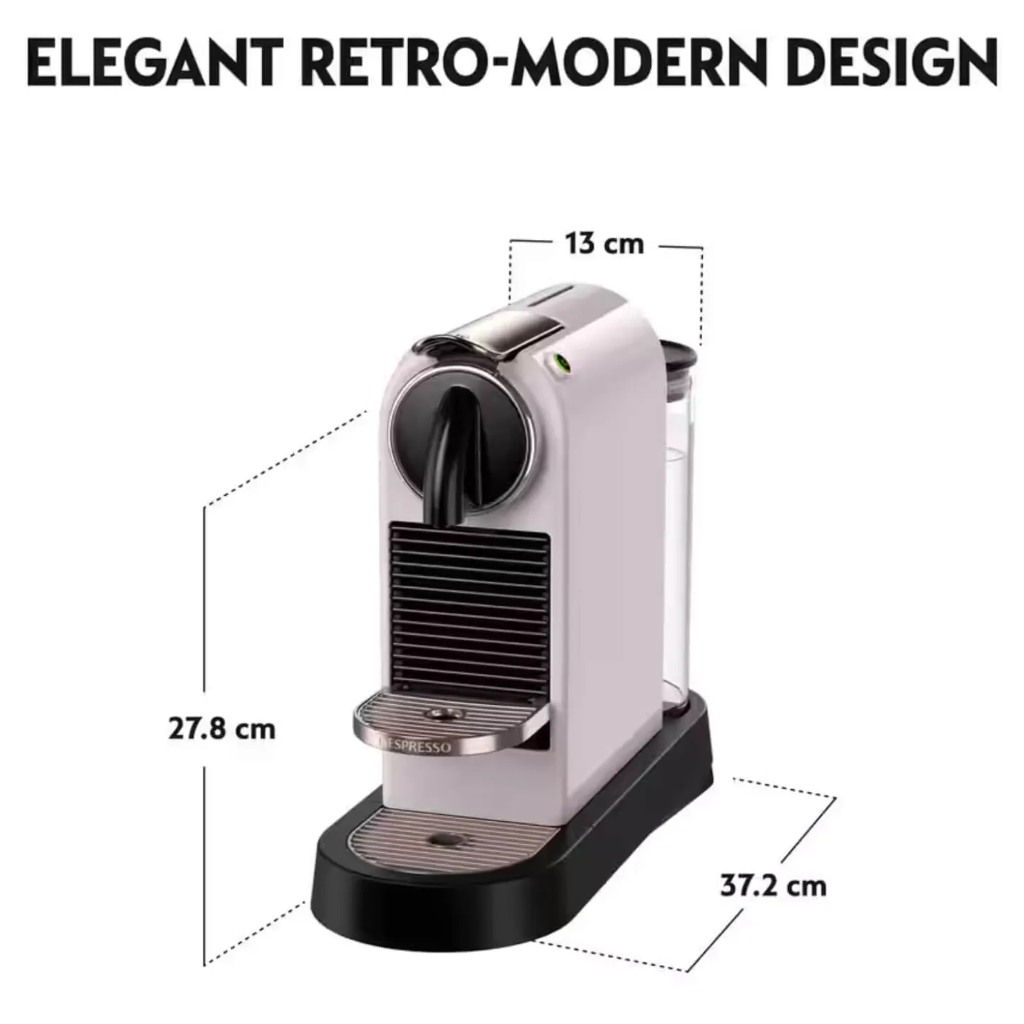 De'Longhi EN167-P Nespresso CitiZ Capsule Espresso Coffee Machine - Pink