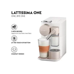 De'Longhi EN510.W Nespresso Lattissima One Capsule Espresso Coffee Machine - White