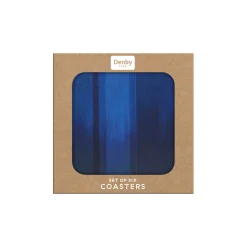 Denby Colours 6 Piece Coaster Set - Blue