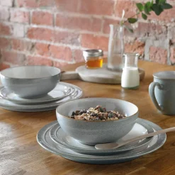 Denby Elements Light Grey Medium Plate - 22cm