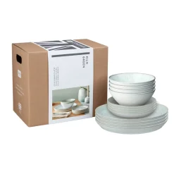Denby Kiln 12 Piece Dinnerware Set - Green