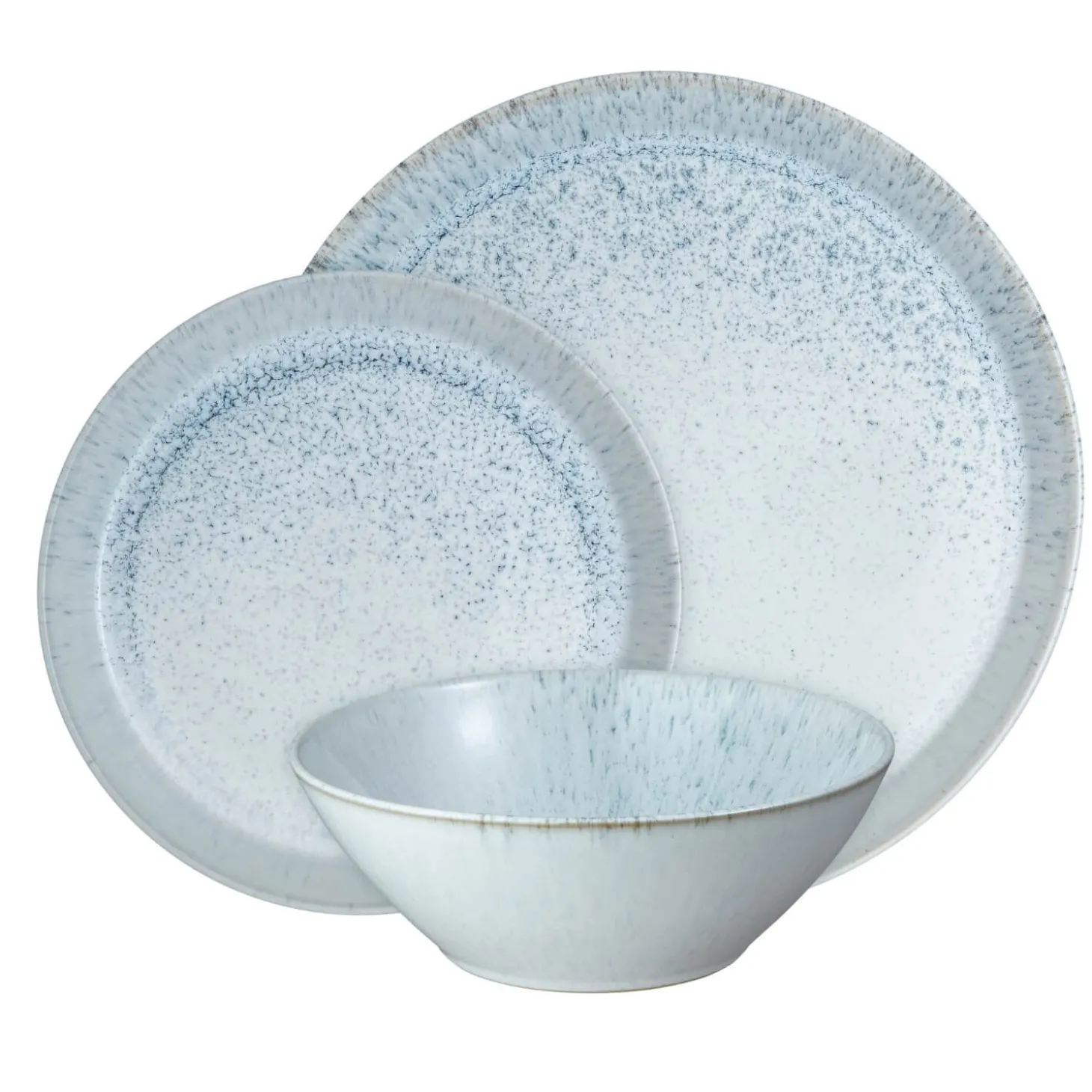 Denby Kiln 12 Piece Dinnerware Set - Blue
