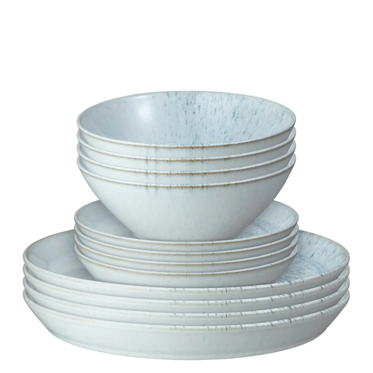 Denby Kiln 12 Piece Dinnerware Set - Blue