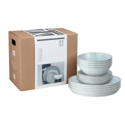 Denby Kiln 12 Piece Dinnerware Set - Blue