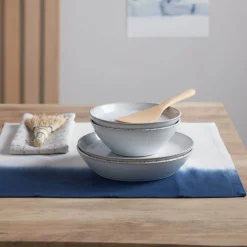 Denby Kiln 12 Piece Dinnerware Set - Blue