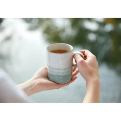 Denby Kiln 410ml Ridged Mug - Green