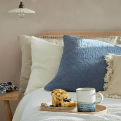 Denby Kiln 410ml Ridged Mug - Blue