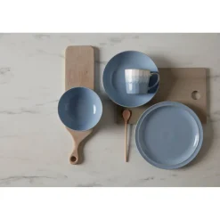 Denby Stoneware 12 Piece Dinnerware Set - Sky Blue