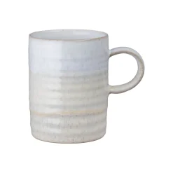 Denby Stoneware Kiln Accents 370ml Ridged Mug - Lemon