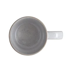 Denby Stoneware Kiln Accents 370ml Ridged Mug - Lemon