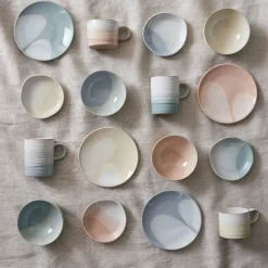 Denby Stoneware Kiln Accents 13cm Small Organic Dish - Coral