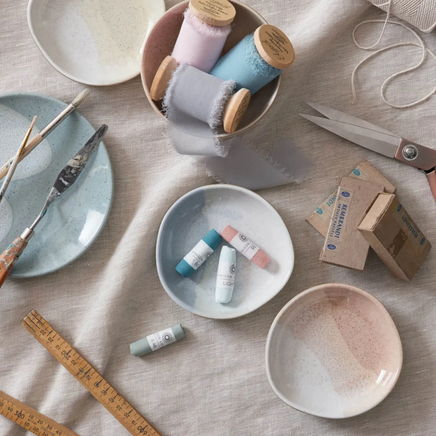 Denby Stoneware Kiln Accents 17cm Small Plate - Green