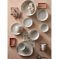 Denby Stoneware Kiln 28.5cm Large Organic Dish - Coral