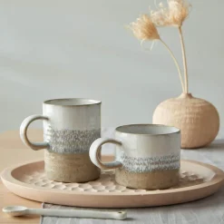 Denby Stoneware Kiln 295ml Small Ridged Mug