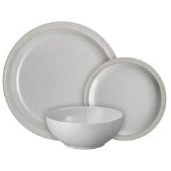 Denby Stoneware 12-Piece Dinnerware Set - Dove Grey