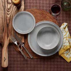 Denby Stoneware 4-Piece Pasta Bowls - Dove Grey