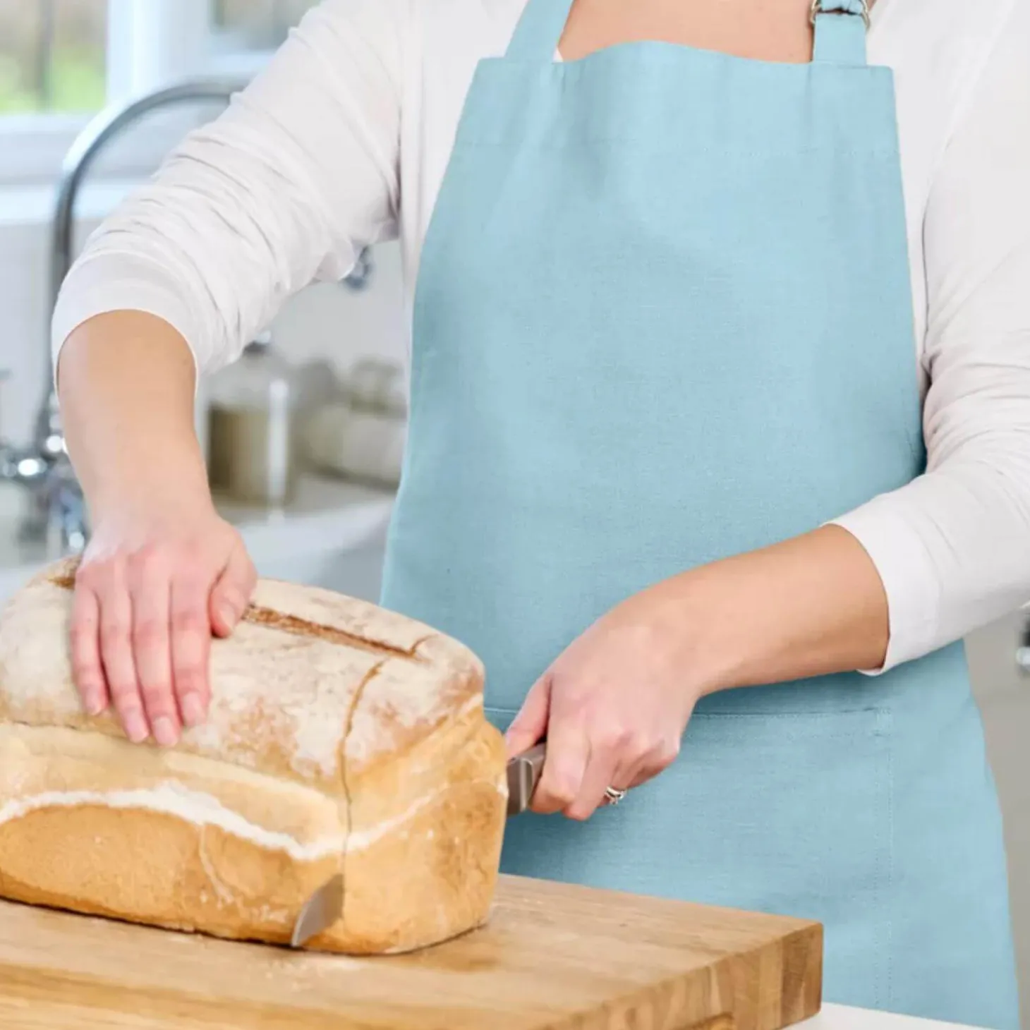 Dexam Love Colour Adult Cotton Apron - Duck Egg