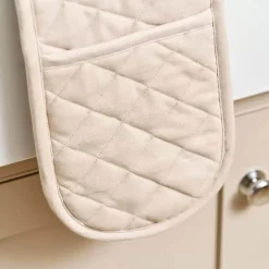 Dexam Love Colour Cotton Double Oven Gloves - Stone