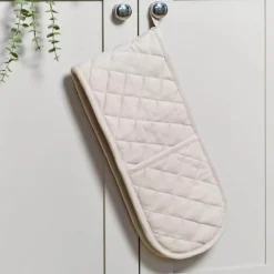 Dexam Love Colour Cotton Double Oven Gloves - Stone