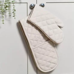 Dexam Love Colour Cotton Double Oven Gloves - Stone